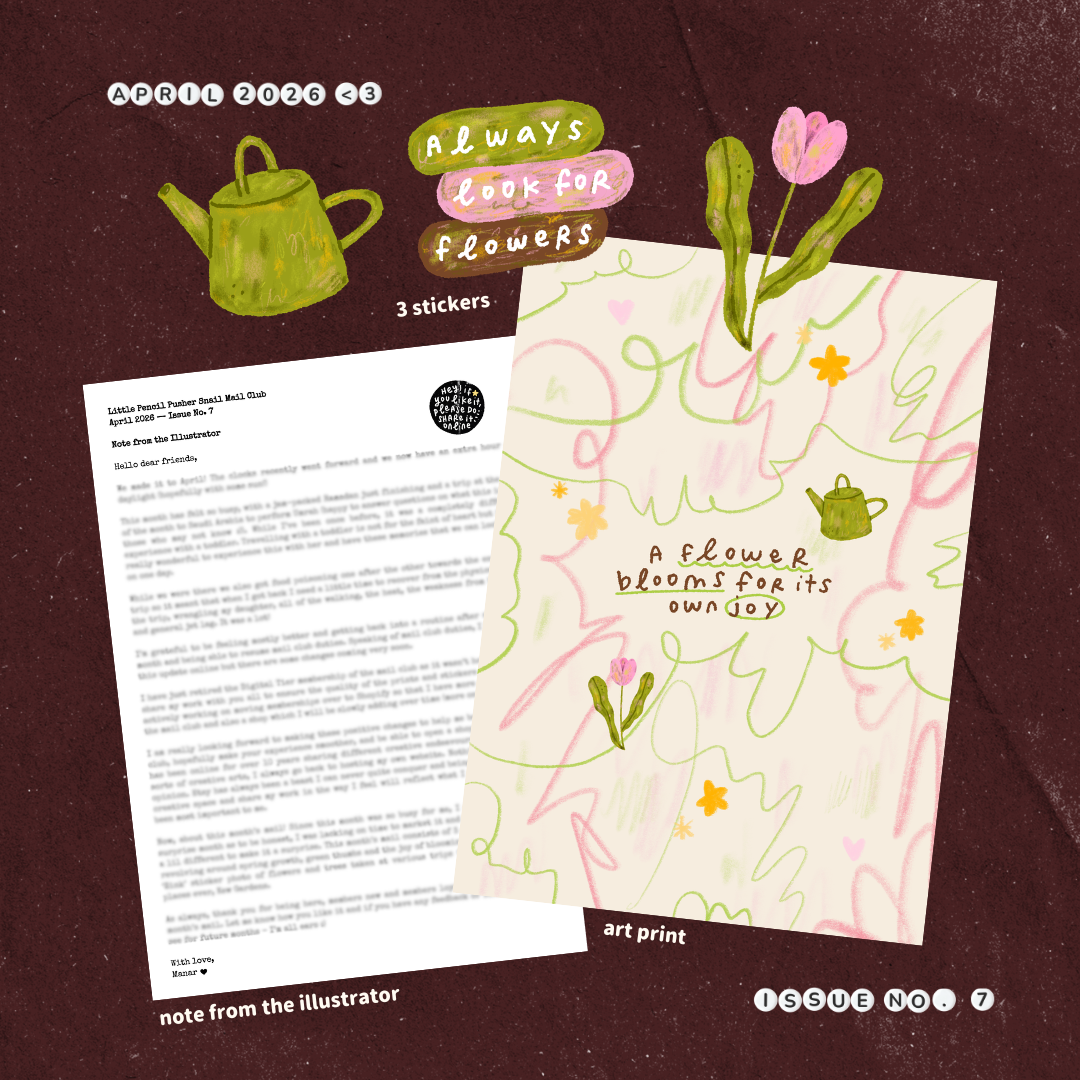Little Pencil Post: Art + Sticker Mail Club (UK ONLY)